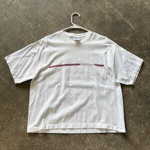 Vintage Washington State WSU Cougars Shirt Size L White TLC Logo Casual 90s